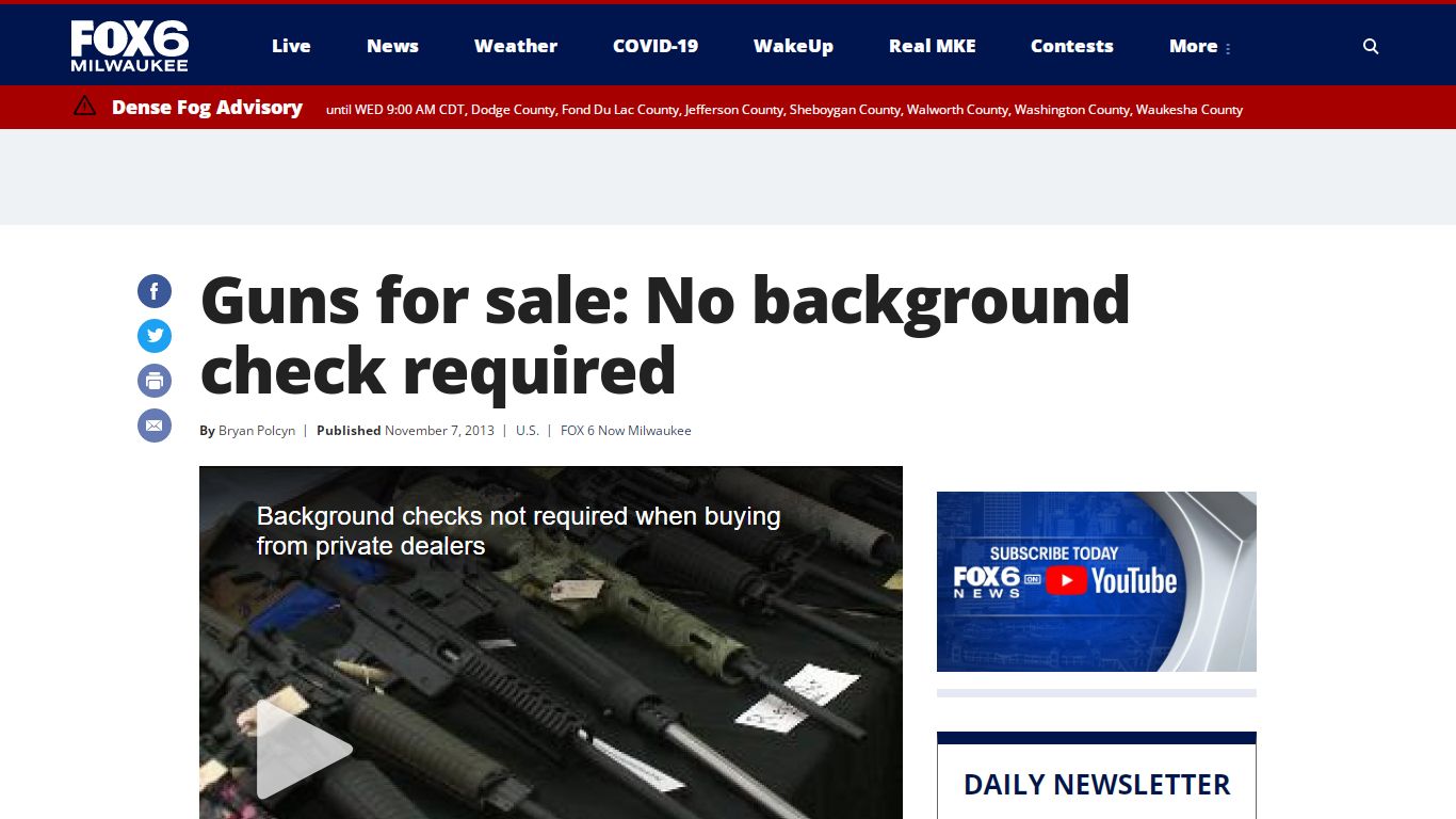 Guns for sale: No background check required - WITI